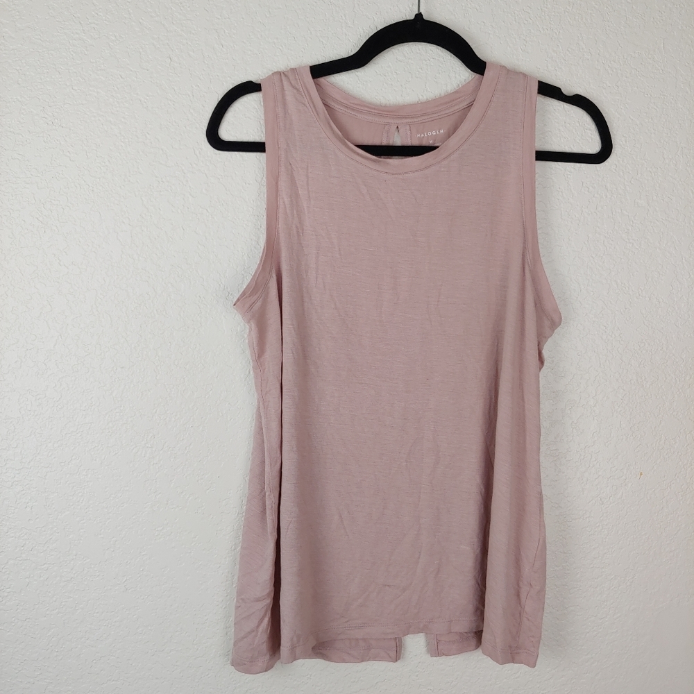 2/$15 Halogen Pink Basic Tank Top Size M